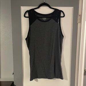 Torrid Jersey tank with lace.